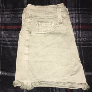 Olive green shorts